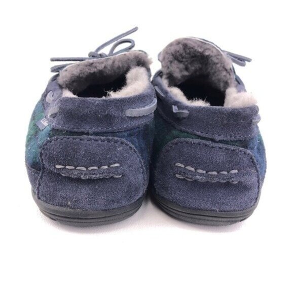 L.L. Bean Wicked Good Plaid Flannel Moccasin Slippers 10M main image 8